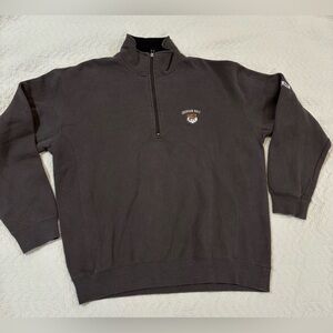 Alpine Men's Dark Gray Zip-Up Sweater
